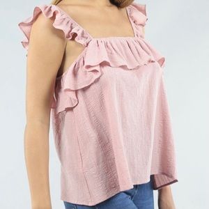 J.O.A. Layered Ruffle Top